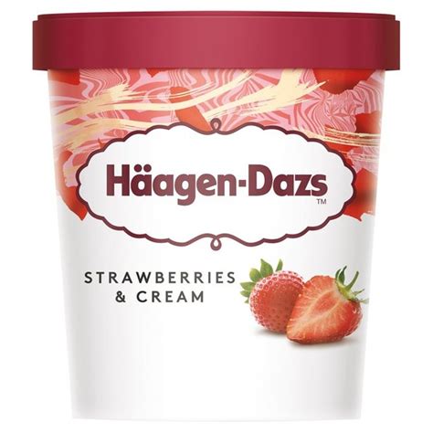 Haagen-Dazs Strawberries & Cream Ice Cream | Ocado