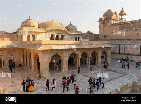 Ariel View Of A Diwan-i-Khas Inside Amer Fort Stock Photo - Alamy