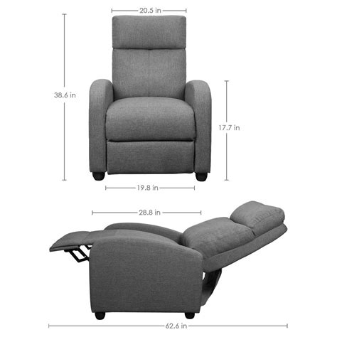 Homall Fabric Recliner Chair Adjustable Modern Home Theater Seating Si – homalldirect