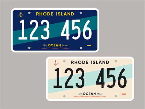 Rhode Island License Plate Redesign by Nelson Couto on Dribbble