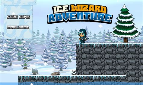 🕹️ Play Ice Wizard Adventure Game: Free Online Retro Winter Ice Platforming Video Game for Kids ...