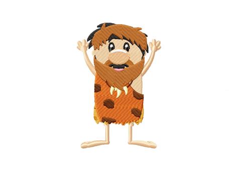 Caveman Fashion Shirt Machine Embroidery Design – Daily Embroidery