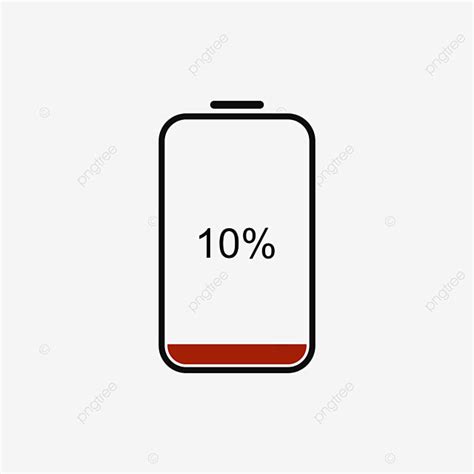 Low Battery Vector Design Images, Low Battery Icon 10, Battery Icons, Electric, Cell PNG Image ...