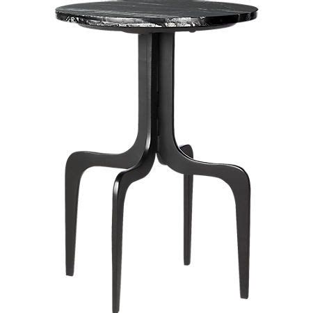 Dorset Round Black Marble Side Table + Reviews | CB2 | Modern side table, Black marble side ...