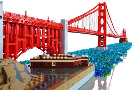 LEGO MOC: Golden Gate Bridge aus 40.000 Steinen – zusammengebaut