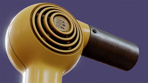 80's Hair Dryer - Download Free 3D model by ukocabay [245892b] - Sketchfab