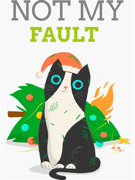 "Not my fault" Sticker by Andy107 | Redbubble