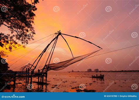 Chinese Fishing Nets in Fort Kochi Stock Photo - Image of authentic, fort: 63410788