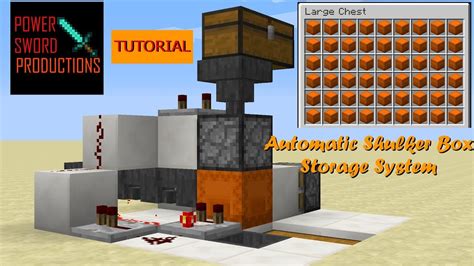 Automatic Shulker Box Storage System! | Redstone Tutorial - YouTube