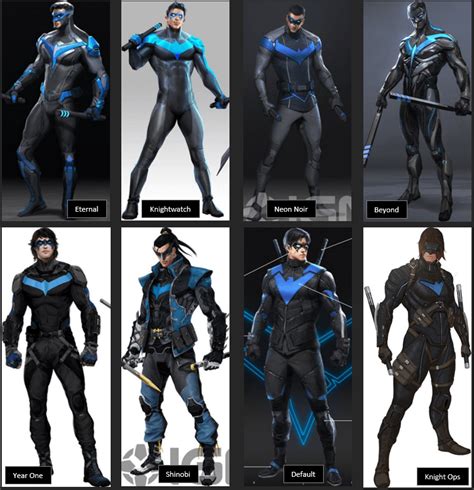 Which Gotham Knights skin will you be maining? : r/Nightwing