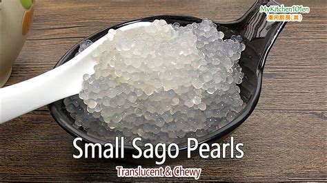 How to Cook Small Sago Pearls-Translucent & Chewy | MyKitchen101en ...