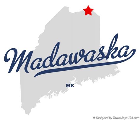 Map of Madawaska, ME, Maine