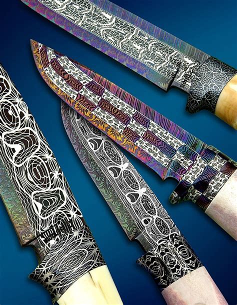 Pattern welded Damascus steel knives | Knifes-Daggers-Swords | Pinter…