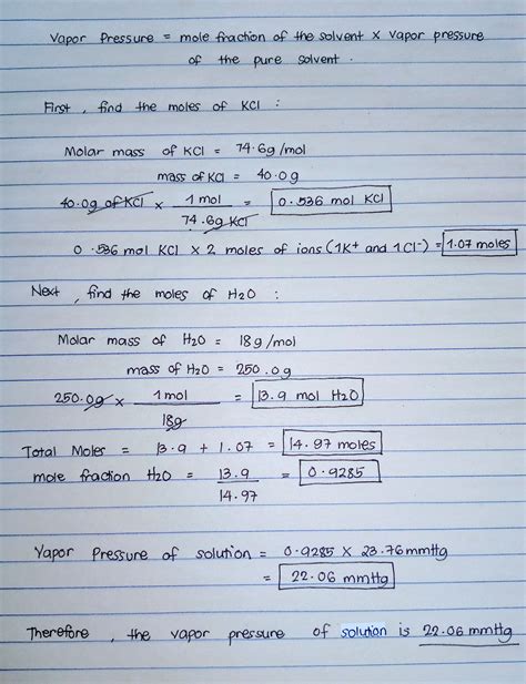 [Solved] A KCl solution is prepared by dissolving 40.0 g KCl in 250.0 g of... | Course Hero