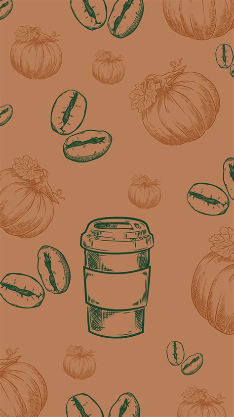 Pumpkin Spice Phone Wallpaper v2 - Someone's Ko-fi Shop - Ko-fi ️ Where ...