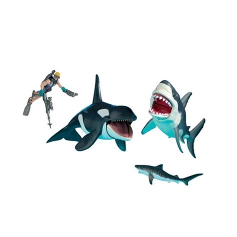 Animal Planet Mega Shark and Orca Encounter | Mega shark, Animal planet, Animal figures