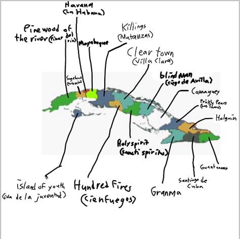 translating cuban provinces (according to google translate) : r/Maps