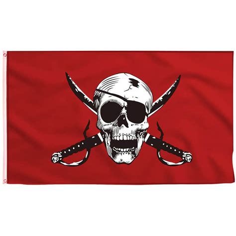 Bloody Red Pirate Flag - Jolly Roger | Sons Of Pirate