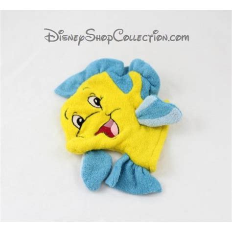 Washcloth puppet fish flounder DISNEY STORE the small...