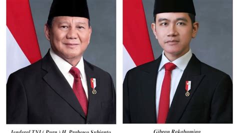 Link Download Foto Presiden dan Wakil Presiden 2024-2029 Prabowo ...