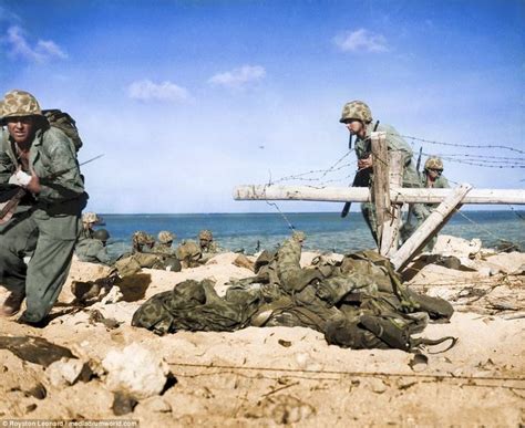 Newly released WWII images show battle of Tarawa | Battle of tarawa ...