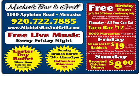 Michiels Bar & Grill - Money Saver