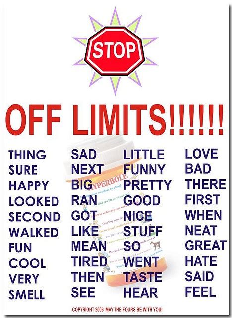 Off Limits | Teaching writing, Writing lessons, Writing skills