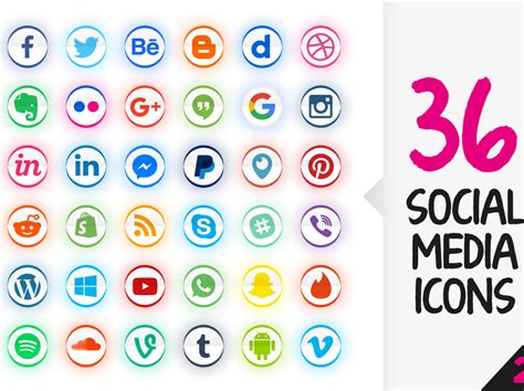 Social Media Icons Pack Free Vector Art & Graphics | freevector.com