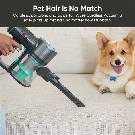 Wyze Cordless Vacuum S | Portable, Lightweight Stick Vac, 40-min run time