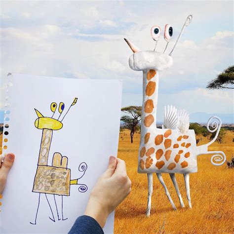 Artist Brings His Funny Kids’ Drawings to Life with Hilarious Digital Art