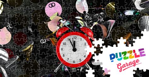 Alarm clock among sparkles Jigsaw Puzzle (Stuff, Watches) | Puzzle Garage