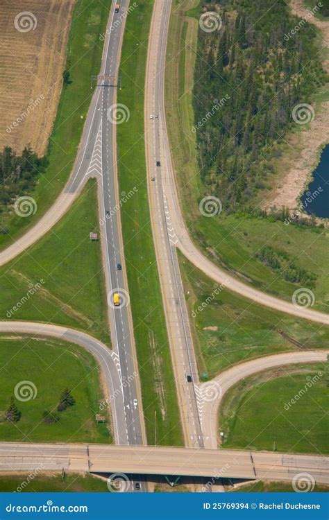 Aerial Overpass stock photo. Image of interchange, aerial - 25769394