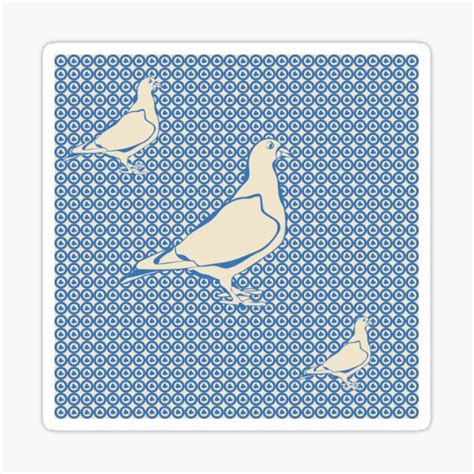 "Pigeon loincloth patterns" Sticker by Wolagno | Redbubble