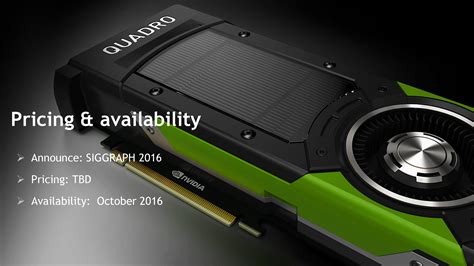 NVIDIA Pascal Quadro P6000 and Quadro P5000 Announced