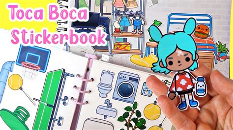 Toca Life Handmade Sticker Book DIY | Toca Boca Stickers | Toca Loft ...