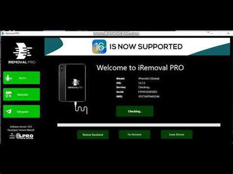 iRemove Pro (iRemoval PRO v5.9.5) Window jailbreak iphone 6s plus ios ...