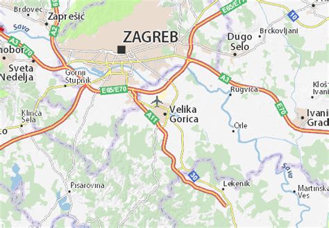 MICHELIN Velika Gorica map - ViaMichelin