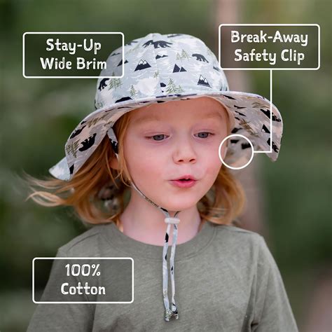 Kids Cotton Floppy Hats | Grey 50+ UPF | Jan & Jul