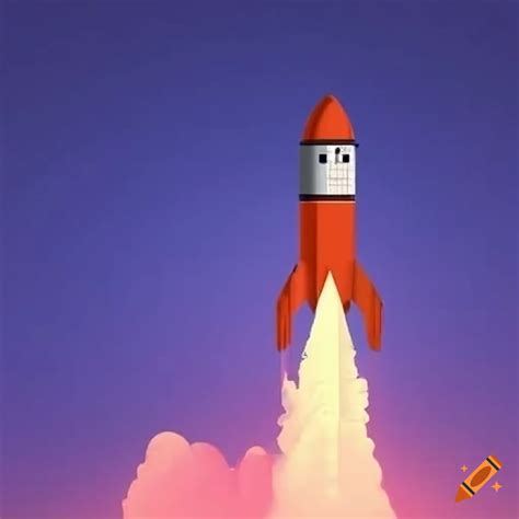Illustration of a rocket
