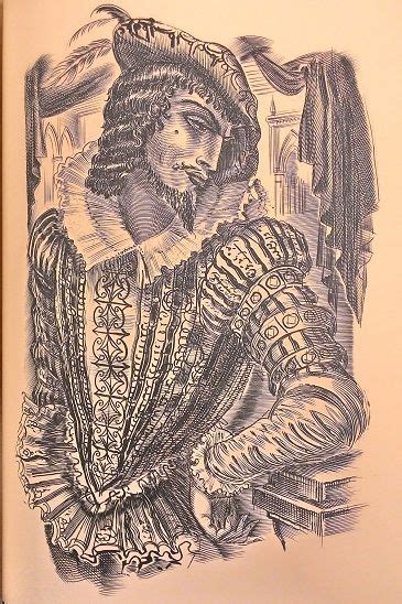 Christopher Marlowe: Four Plays (1966) - Engravings by Albert Decaris - "Gaveston, the king's ...