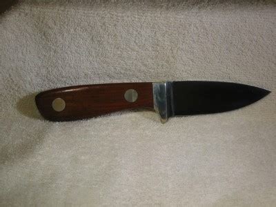 BOKER 440C FIXED BLADE KNIFE #513 "ROSEWOOD SKINNER" W/ORIGINAL LEATHER ...