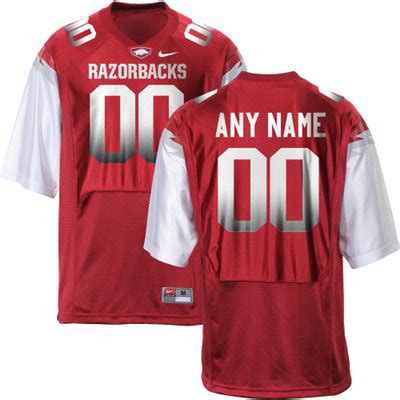 Arkansas Razorbacks Men's Customized Red College Football Jersey on sale,for Cheap,wholesale ...