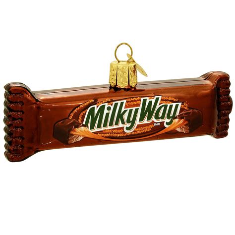 Milky Way Candy Bar Glass Ornament