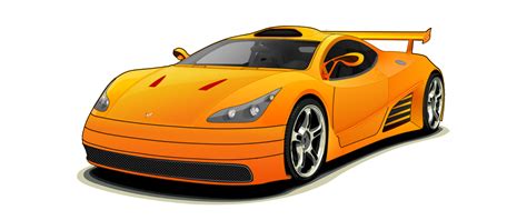 orange race car clipart - Clipground