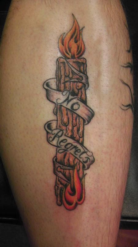 Candle burning at both ends by Jon Fallows: TattooNOW