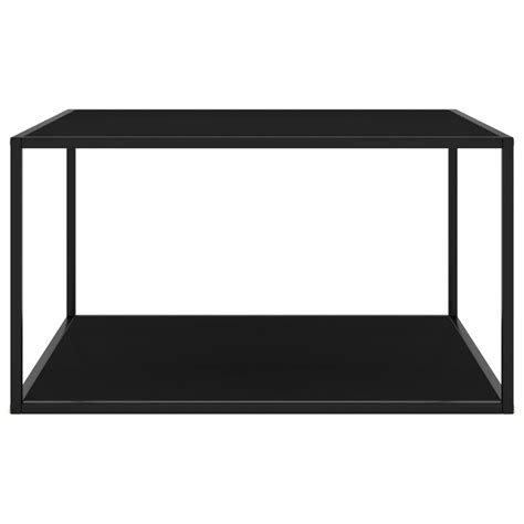 Tea Table Black with Black Glass 90x90x50 cm – Home and Garden | All Your Home Interior Needs In ...