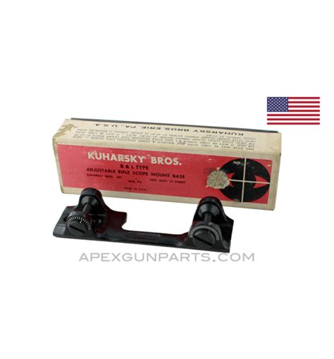 Remington 600 B & L Adjustable Rifle Scope Mount Base, Kuharsky Bros *NIW*