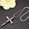 Metallic Jesus Christ Crucifixion Memorial Mini-Urn Pendant Necklace ...