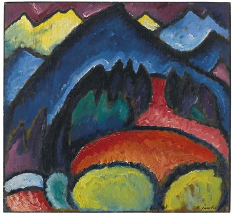 Oberstdorf - Mountains, 1912 - Alexej von Jawlensky - WikiArt.org