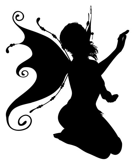 Download Sitting Fairy Silhouette SVG | FreePNGImg